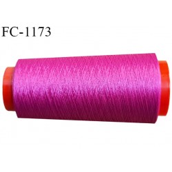 Cone 2000 m fil mousse polyester n°120 couleur fuschia longueur 2000 mètres bobiné en France