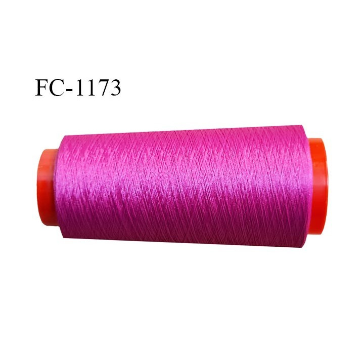 Cone 5000 m fil mousse polyester n°120 couleur fuschia longueur 5000 mètres bobiné en France