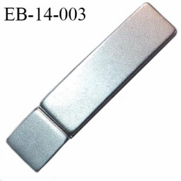 Boucle de ceinture aimanté couleur chrome pour élastiques et sangles de 10 mm maximum  prix à l'unité