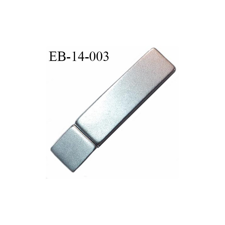 Boucle de ceinture aimanté couleur chrome pour élastiques et sangles de 10 mm maximum  prix à l'unité