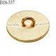 Bouton 18 mm en métal couleur doré avec inscription BESTINI accroche avec un anneau diamètre 18 mm épaisseur 2 mm prix à l'unité