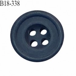 Bouton 18 mm en pvc couleur anthracite 4 trous diamètre 18 mm épaisseur 4 mm prix à la pièce