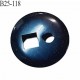 Bouton 25 mm pvc couleur noir avec contour effet marbre 2 trous diamètre 25 mm épaisseur 6 mm prix à l'unité