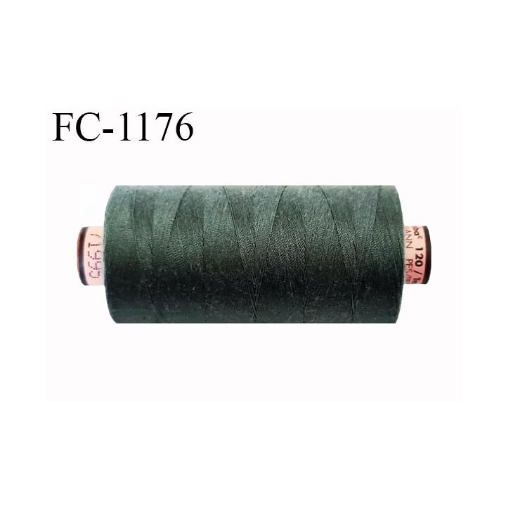 Bobine 1000 m fil Polyester n° 120 couleur vert longueur 1000 mètres grande marque