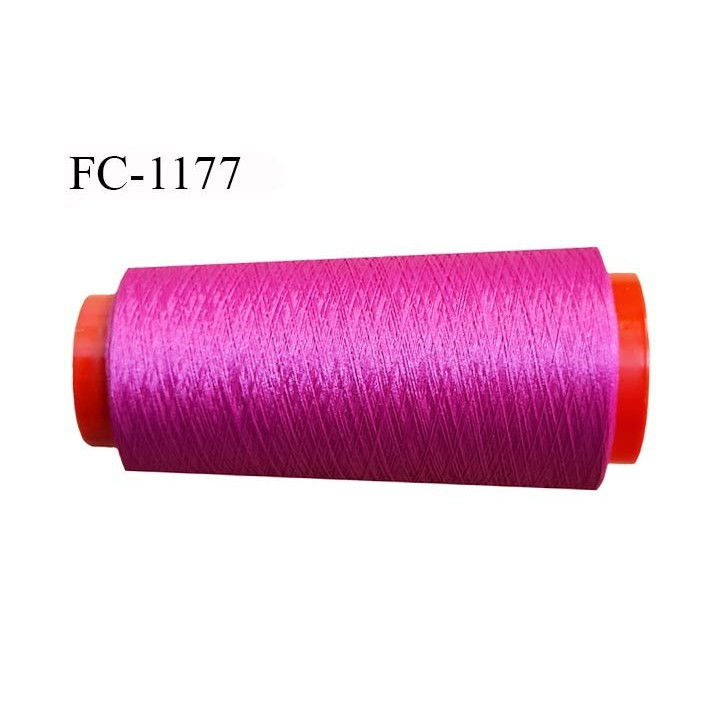 Cone 5000 m fil mousse polyamide n°120 couleur fuschia longueur 5000 mètres bobiné en France
