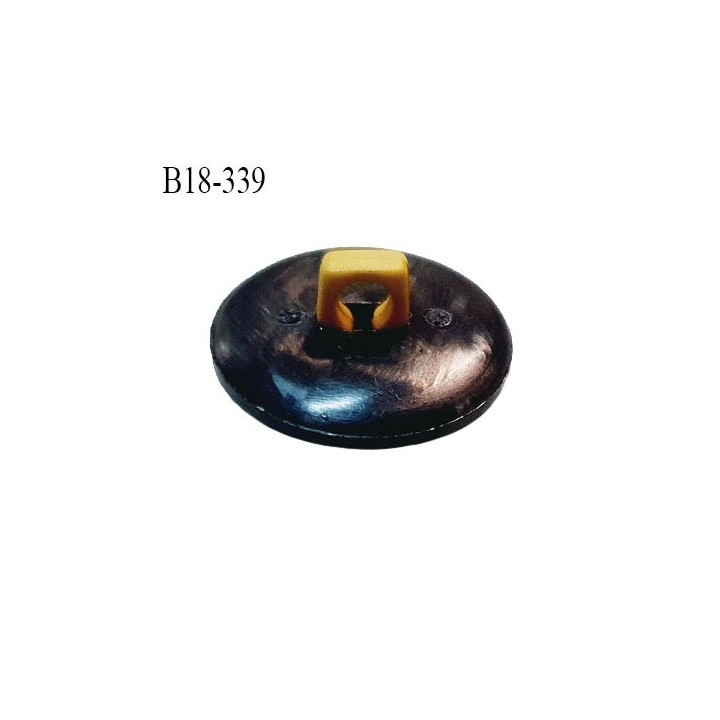 Bouton 18 mm couleur noir et jaune diamètre 18 mm épaisseur 5 mm accroche avec un anneau prix à la pièce