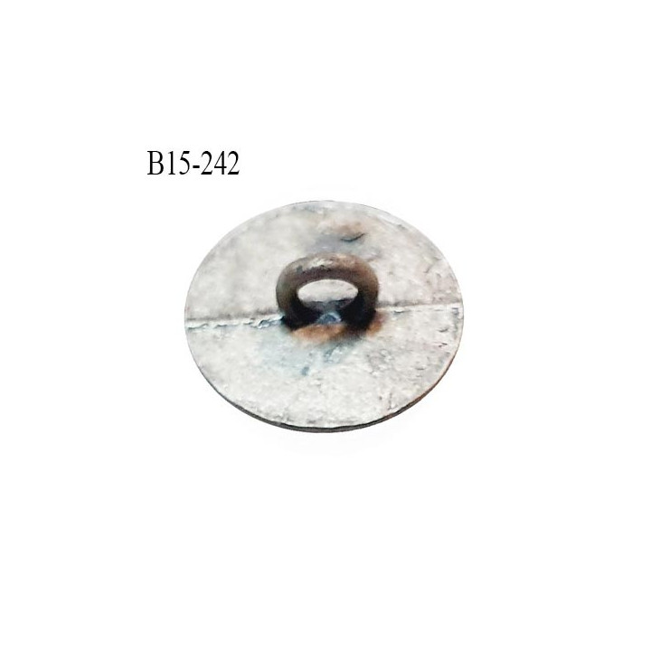 Bouton 15 mm métal vieilli accroche avec un anneau diamètre 15 mm épaisseur 3 mm prix à la pièce