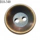 Bouton 18 mm métal couleur laiton 2 trous diamètre 18 mm épaisseur 3 mm prix à la pièce