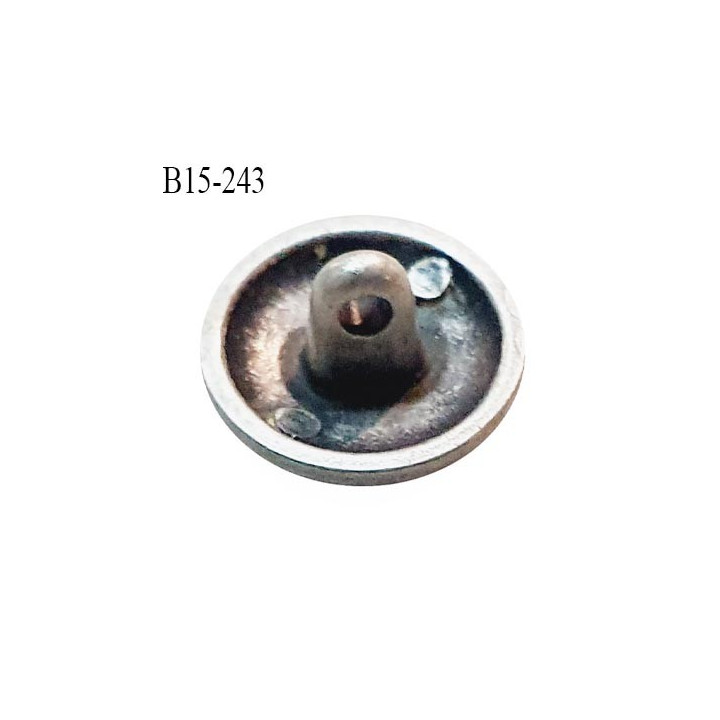 Bouton 15 mm métal vieilli accroche avec un anneau diamètre 15 mm épaisseur 2 mm prix à la pièce