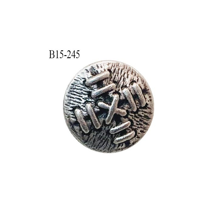 Bouton 15 mm métal vieilli accroche avec un anneau diamètre 15 mm épaisseur 3 mm prix à la pièce