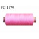 Bobine 1000 m fil Polyester n° 120 couleur rose longueur 1000 mètres grande marque