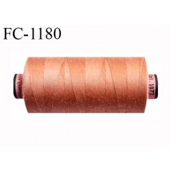 Bobine 1000 m fil Polyester n° 120 couleur fleur d'orangé longueur 1000 mètres grande marque