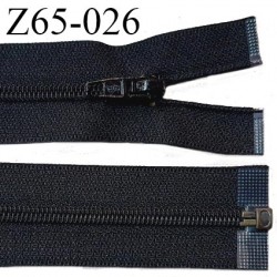 Fermeture zip 65 cm à glissière séparable haut de gamme couleur noir glissière nylon longueur 65 cm prix à la pièce