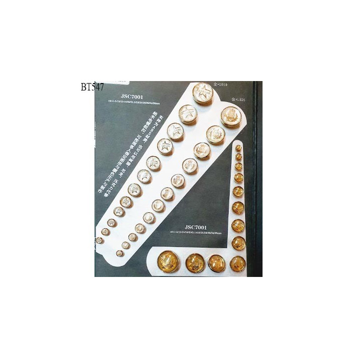Plaque de 36 boutons très beaux diamètre de 10 à 34 mm pour création unique prix pour la plaque entière