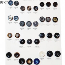 Plaque de 32 boutons très beaux diamètre de 21 à 28 mm pour création unique prix pour la plaque entière