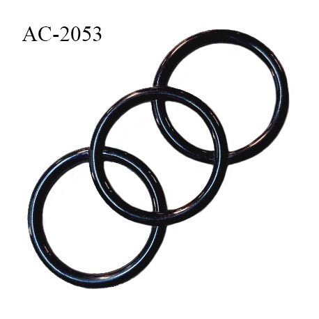 Décor 3 anneaux en pvc couleur noir diamètre intérieur 42 mm diamètre extérieur 54 mm prix à la pièce
