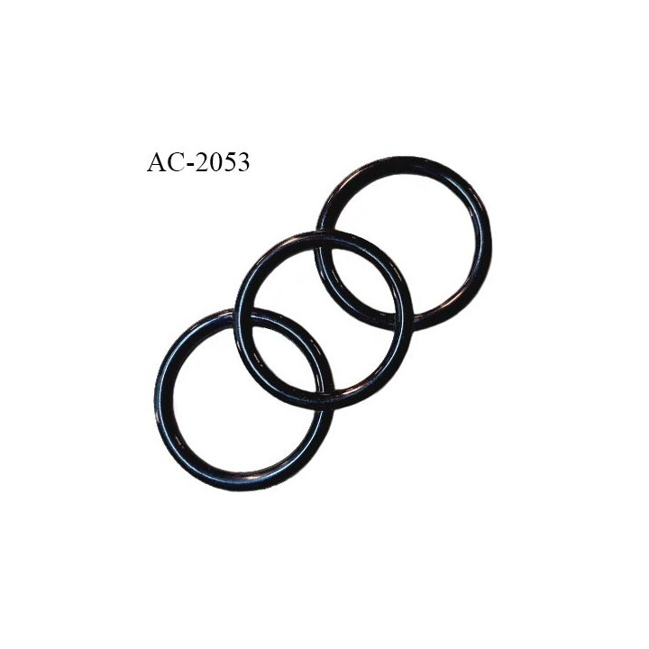 Décor 3 anneaux en pvc couleur noir diamètre intérieur 42 mm diamètre extérieur 54 mm prix à la pièce