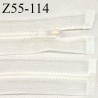 Fermeture zip 55 cm invisible transparente en nylon séparable avec glissière nylon transparente largeur 5 mm prix à l'unité