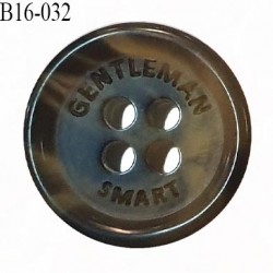 Bouton 15 mm en pvc couleur kaki 4 trous diamètre 15 mm épaisseur 3.5 mm prix à la pièce