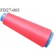 Destockage cone 3000 mètres de fil mousse polyester fil n°120 couleur corail longueur 3000 m