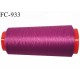 Cone 1000 m fil mousse polyamide n°120 couleur fuschia foncé longueur 1000 mètres bobiné en France