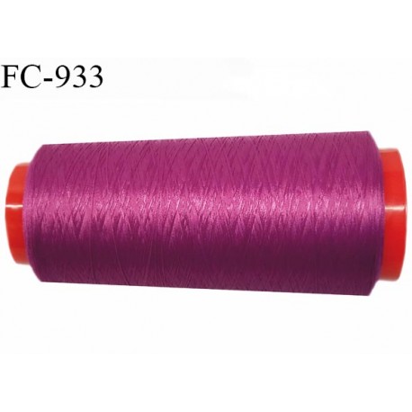 Cone 1000 m fil mousse polyamide n°120 couleur fuschia foncé longueur 1000 mètres bobiné en France