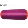 Cone 2000 m fil mousse polyamide n°120 couleur fuschia foncé longueur 2000 mètres bobiné en France