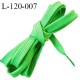 Lacet plat 120 cm couleur vert fluo largeur 1 cm longueur 120 cm embout gainé inscription SUNDEK prix pour une paire