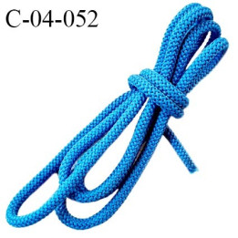 Cordon 4 mm très solide couleur bleu diamètre 4 mm prix au mètre