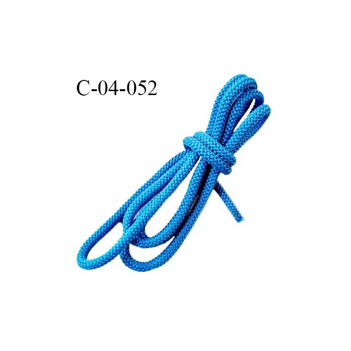 Cordon 4 mm très solide couleur bleu diamètre 4 mm prix au mètre