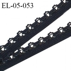 Elastique dentelle 5 mm lingerie couleur noir largeur 5 mm allongement +90% prix au mètre