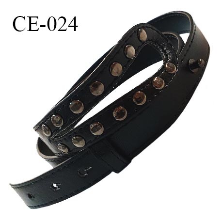 Ceinture 90 cm imitation cuir couleur noir longueur 90 cm largeur 2 cm épaisseur 2.5 mm prix à l'unité