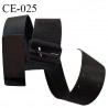 Ceinture 110 cm imitation cuir couleur anthracite avec boucle effet miroir longueur 110 cm largeur 6 cm prix à l'unité