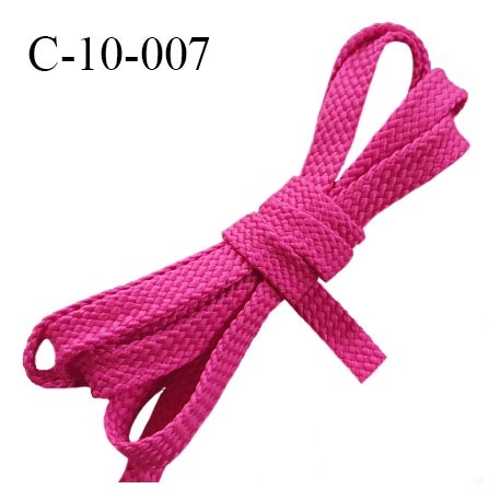 Cordon galon lacet tube largeur 10 mm couleur rose indien prix au mètre