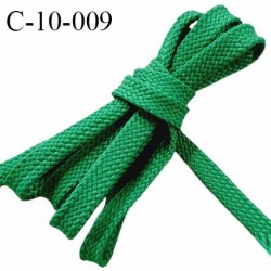 Cordon galon lacet tube largeur 10 mm couleur vert prix au mètre