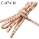 Cordon 7 mm très solide couleur beige et marron diamètre 7 mm avec cordon intérieur 4 mm prix au mètre