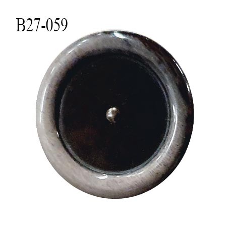 Bouton 27 mm couleur noir et gris diamètre 27 mm épaisseur 5 mm accroche avec un anneau prix à la pièce