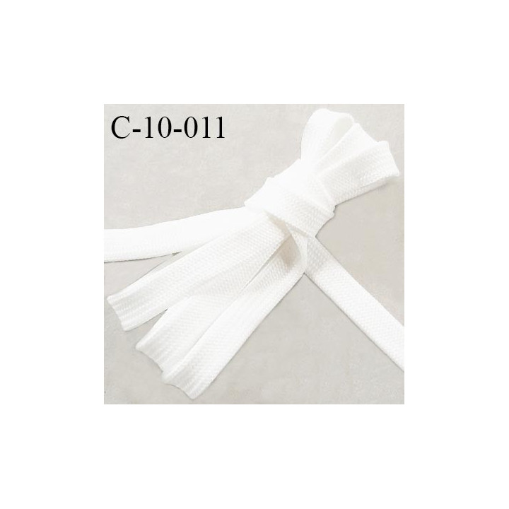 Cordon galon lacet tube largeur entre 9 et 11 mm couleur naturel prix au mètre