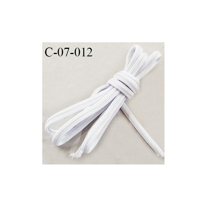 Cordon galon lacet  largeur 7 mm couleur naturel avec liseré beige prix au mètre