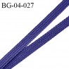 Droit fil à plat 4 mm spécial lingerie et couture du prêt-à-porter couleur bleu marine fabriqué en France prix au mètre