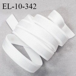 Elastique 10 mm bretelle lingerie haut de gamme fabriqué en France couleur blanc prix au mètre