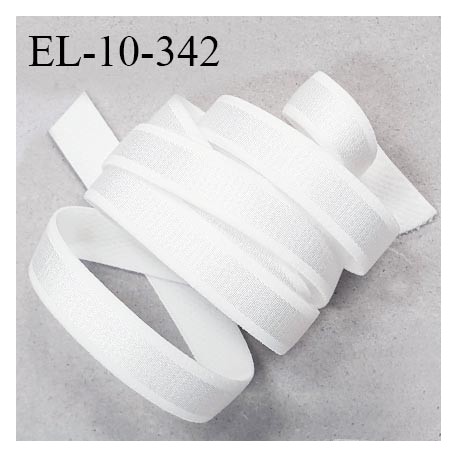 Elastique 10 mm bretelle lingerie haut de gamme fabriqué en France couleur blanc prix au mètre