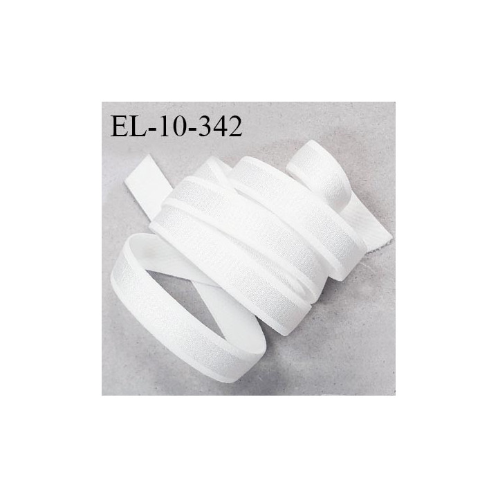 Elastique 10 mm bretelle lingerie haut de gamme fabriqué en France couleur blanc prix au mètre
