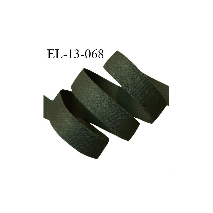 Elastique 12.5 mm lingerie couleur vert trèfle largeur 12.5 mm allongement +100% prix au mètre