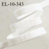 Elastique lingerie 10 mm très haut de gamme élastique souple couleur blanc inscription La Perla prix au mètre