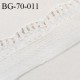Galon ruban guipure 70 mm tulle couleur naturel avec sequins argentés largeur 70 mm prix au mètre