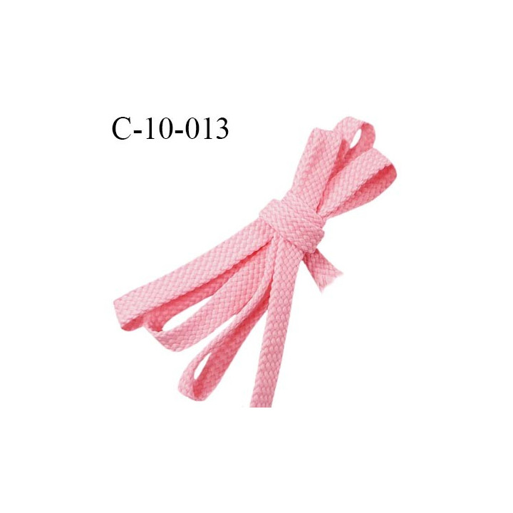 Cordon galon lacet tube largeur 10 mm couleur rose prix au mètre