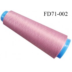 Destockage cone 3000 mètres de fil mousse polyester fil n°120 couleur vieux rose longueur 3000 m