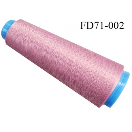 Destockage cone 3000 mètres de fil mousse polyester fil n°120 couleur vieux rose longueur 3000 m