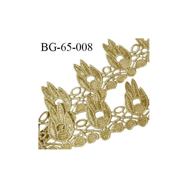 Galon ruban 65 mm couleur mordoré largeur 65 mm prix au mètre